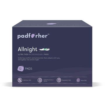 Padforher- ALLNIGHT Heavy Flow (12 320MM/XXL ) Sanitary Pads