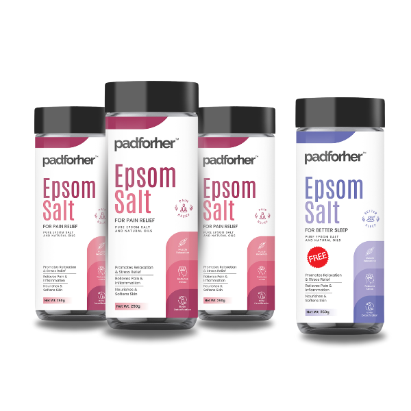 Buy 3 pain relief epsom salt get 1 free better sleep epsom salt