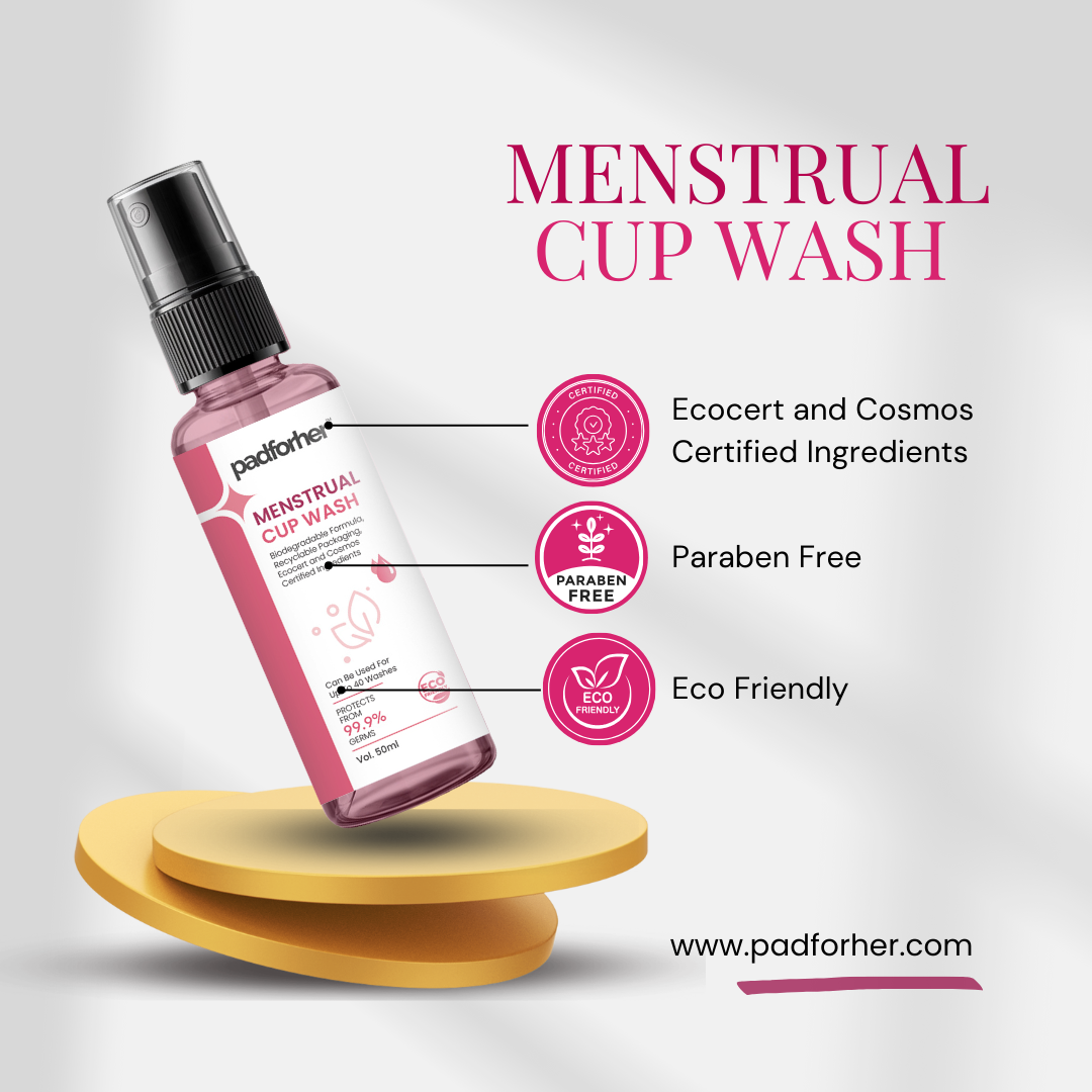 padforher Menstrual Cup Wash Combo: 100ml (2x50ml)