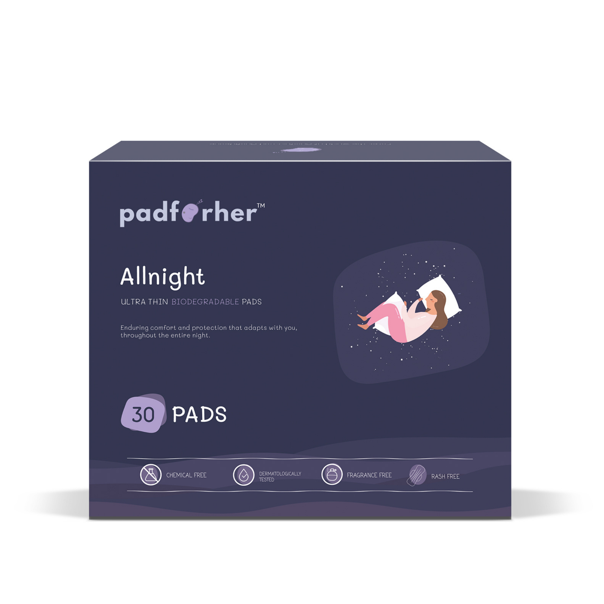 Padforher- ALLNIGHT Heavy Flow ( 30 320MM/XXL )Sanitary Pads