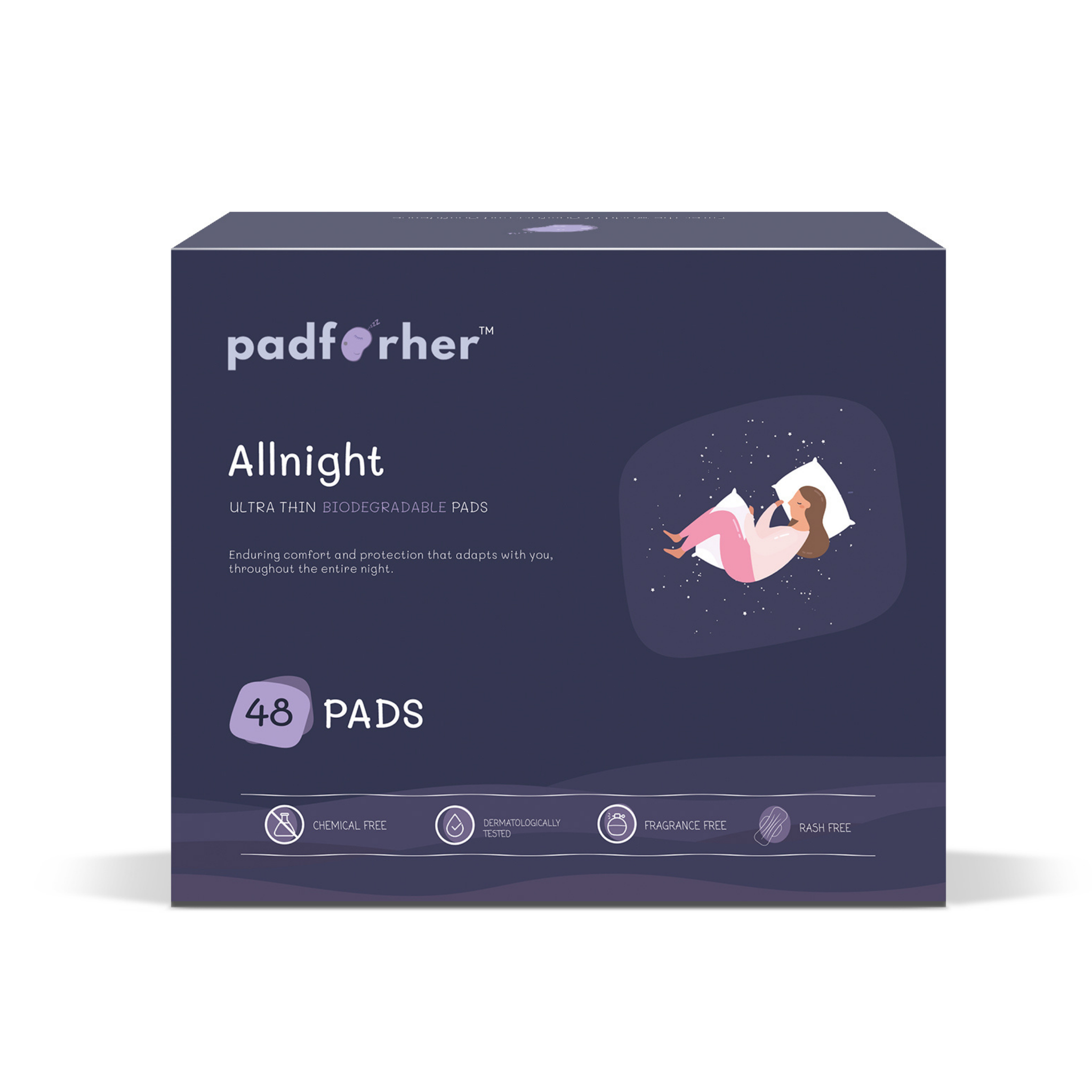 Padforher- ALLNIGHT Heavy Flow ( 48 320MM/XXL )Sanitary Pads