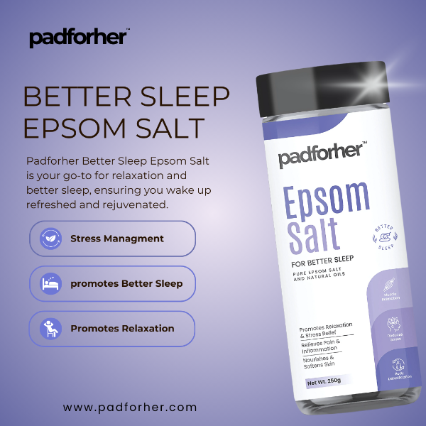 Better sleep epsom salt reduce stree promotes sleep