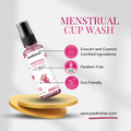 padforher menstrual cup wash uses eco cert and cosmos certified ingredients